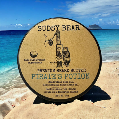 Sudsy Bear - Pirate's Potion - Premium Natural Beard Butter - Angler's Pro Tackle & Outdoors