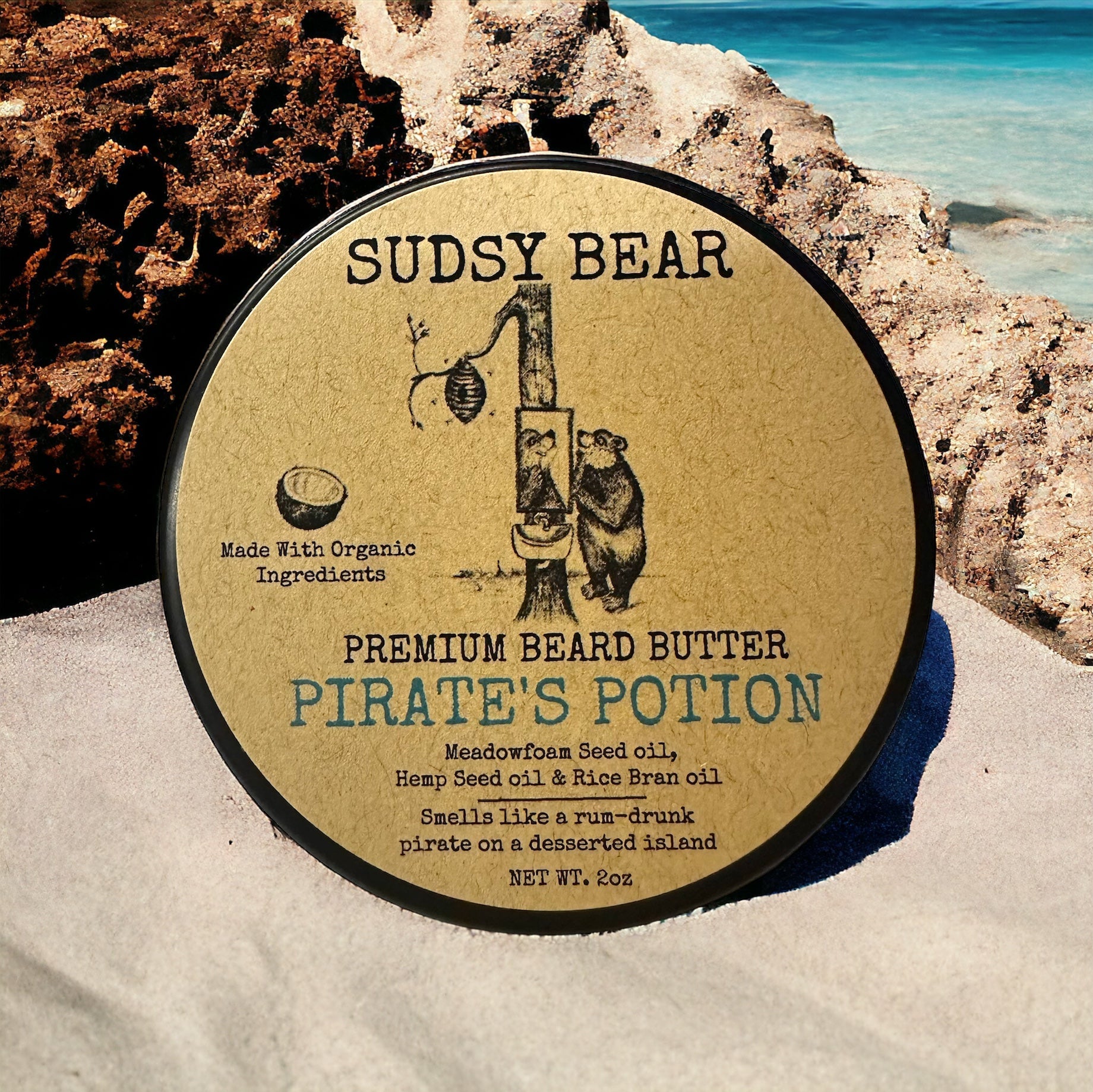 Sudsy Bear - Pirate's Potion - Premium Natural Beard Butter - Angler's Pro Tackle & Outdoors