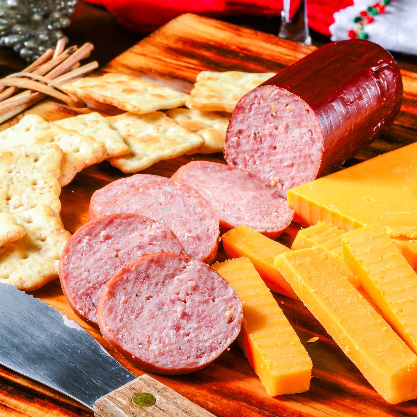 Pig of the Month BBQ Applewood Smoked Summer Sausage | No Nitrates, Gluten Free & Keto Friendly