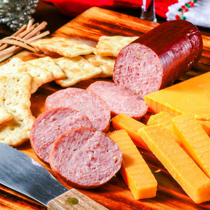 Pig of the Month BBQ Applewood Smoked Summer Sausage | No Nitrates, Gluten Free & Keto Friendly