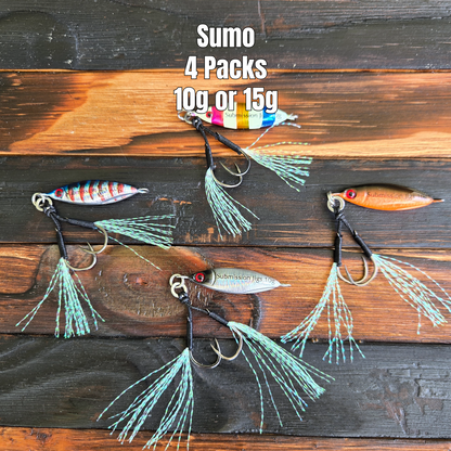 Submission Jigs - Micro Sumo - Slow Pitch Jigs - 4 Packs