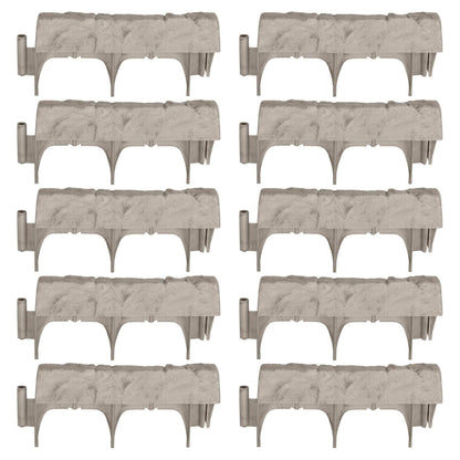 Suncast 10 Piece 12" Landscape Design Border Decorative Natural Stone Edging - Angler's Pro Tackle & Outdoors