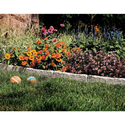 Suncast 10 Piece Landscape Design Border Decorative Rock Stone Edging (4 Pack) - Angler's Pro Tackle & Outdoors