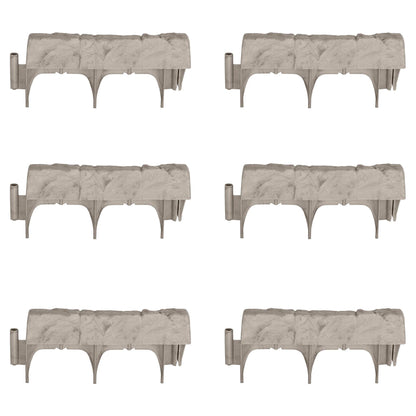 Suncast 12 Inch Landscape Design Border Decorative Natural Stone Edging (6 Pack) - Angler's Pro Tackle & Outdoors