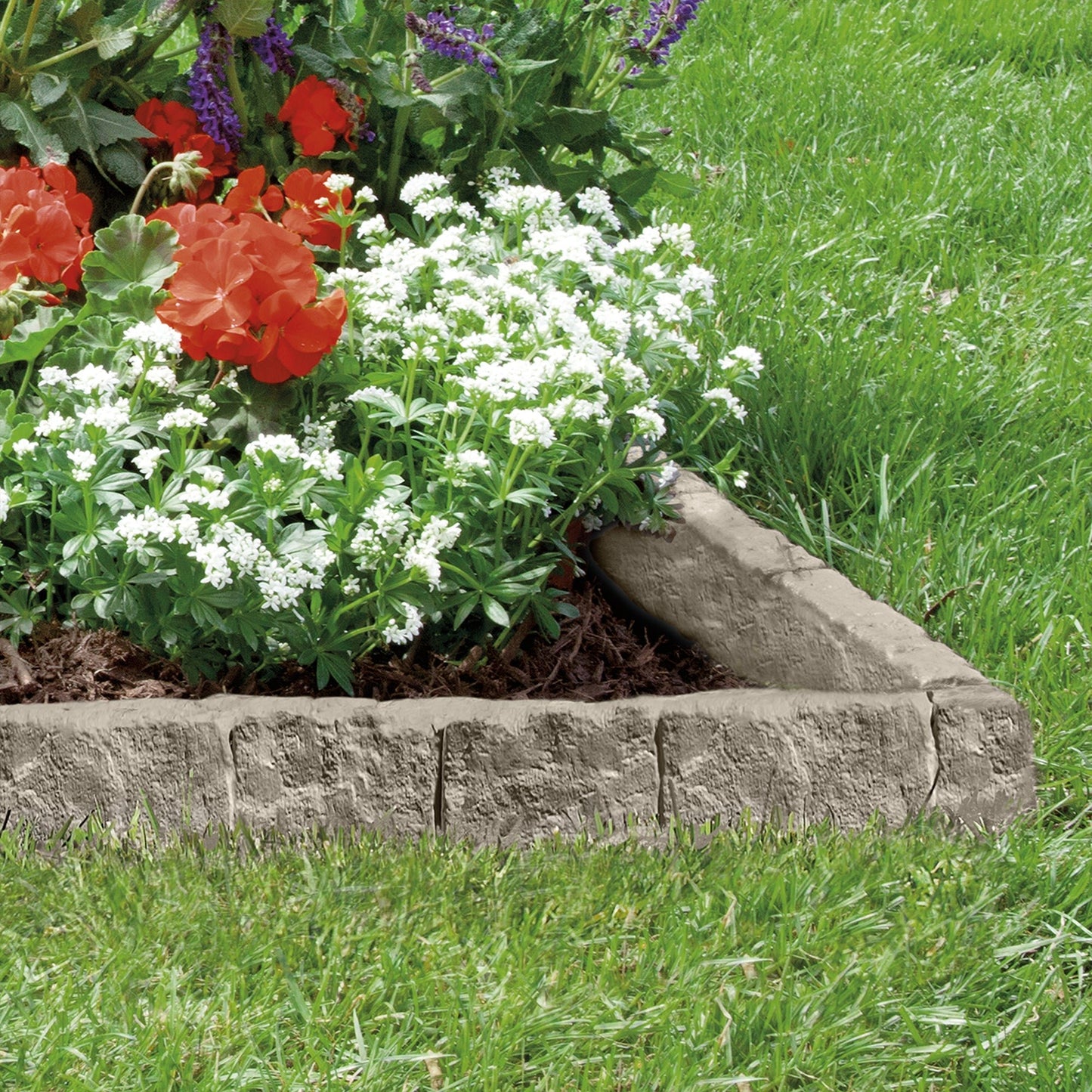 Suncast 12 Inch Landscape Design Border Decorative Natural Stone Edging (6 Pack) - Angler's Pro Tackle & Outdoors