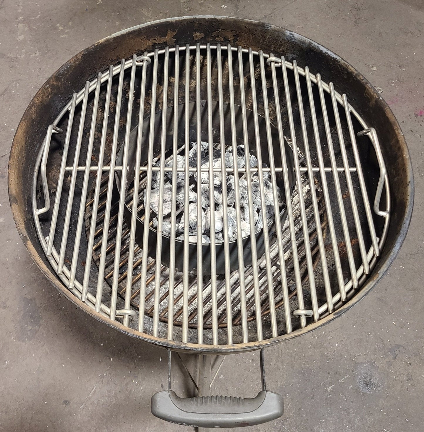 Hunsaker Vortex Smokers Super Heavy Duty Food Grate For 22" Kettle (0.275" Stainless Steel, heavier than 1/4")