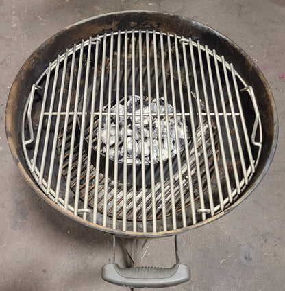 Hunsaker Vortex Smokers Super Heavy Duty Food Grate For 22" Kettle (0.275" Stainless Steel, heavier than 1/4")