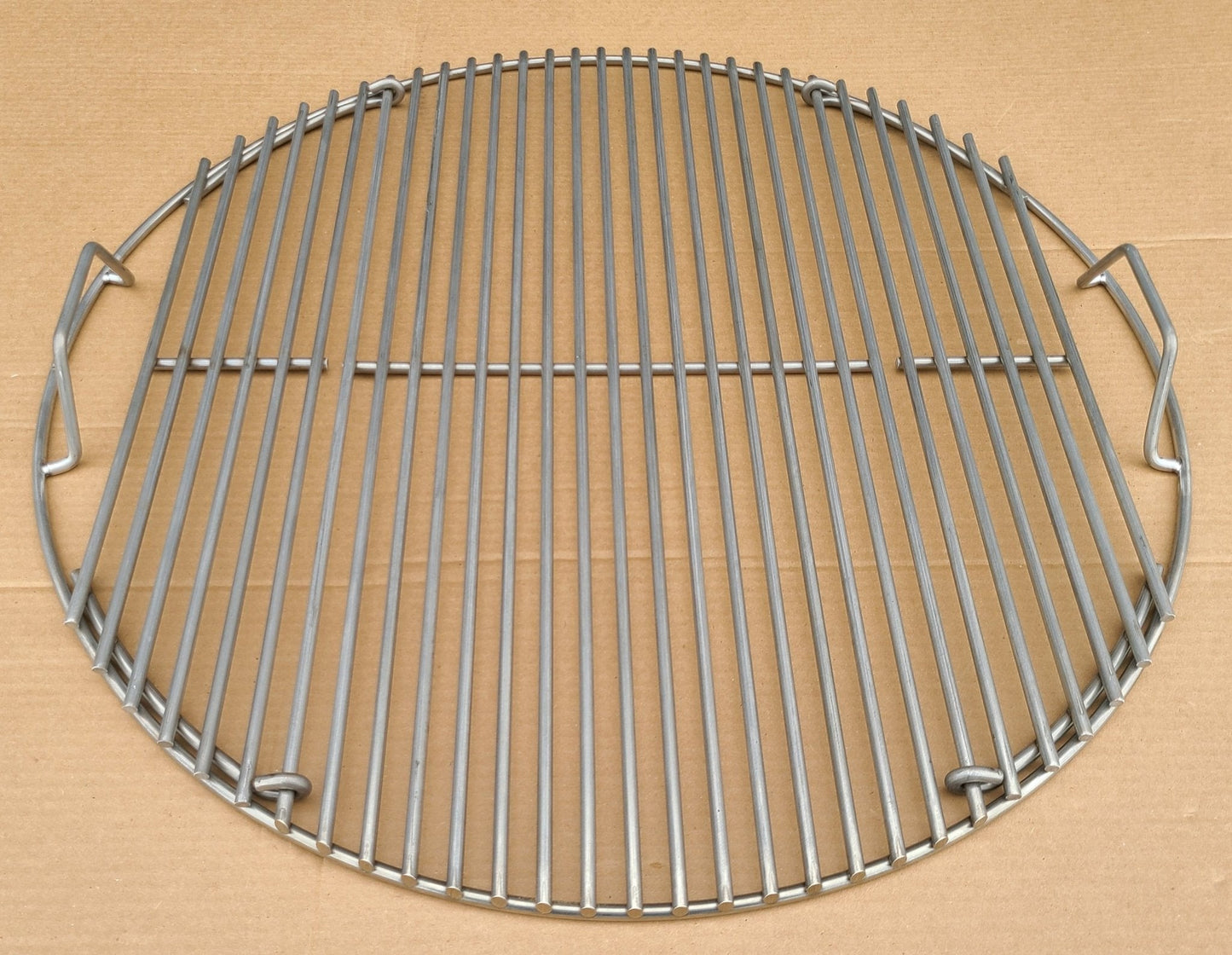 Hunsaker Vortex Smokers Super Heavy Duty Food Grate For 26" Kettle (0.275" Stainless Steel, Heavier Than 1/4")