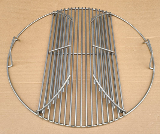 Hunsaker Vortex Smokers Super Heavy Duty Food Grate For 26" Kettle (0.275" Stainless Steel, Heavier Than 1/4")
