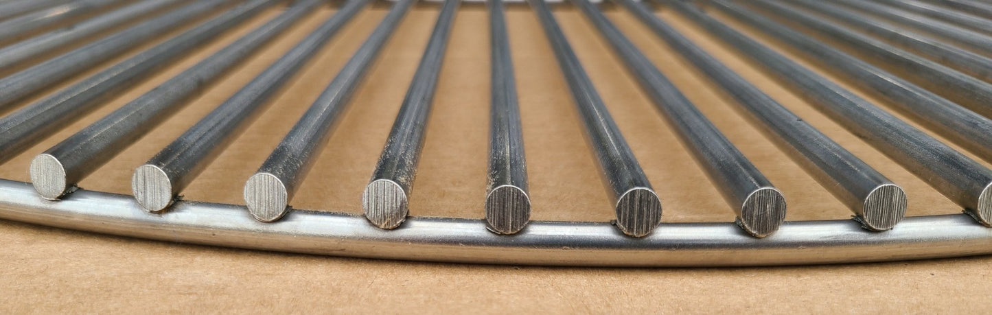 Hunsaker Vortex Smokers Super Heavy Duty Food Grate For 26" Kettle (0.275" Stainless Steel, Heavier Than 1/4")