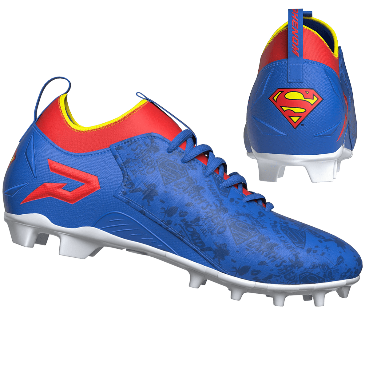 Superman Football Cleats - Quantum Speed by Phenom Elite - Angler's Pro Tackle & Outdoors