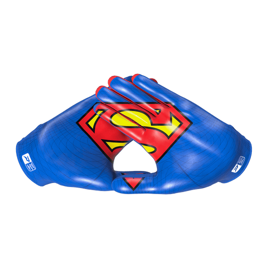 Superman Football Gloves - VPS5 by Phenom Elite - Angler's Pro Tackle & Outdoors