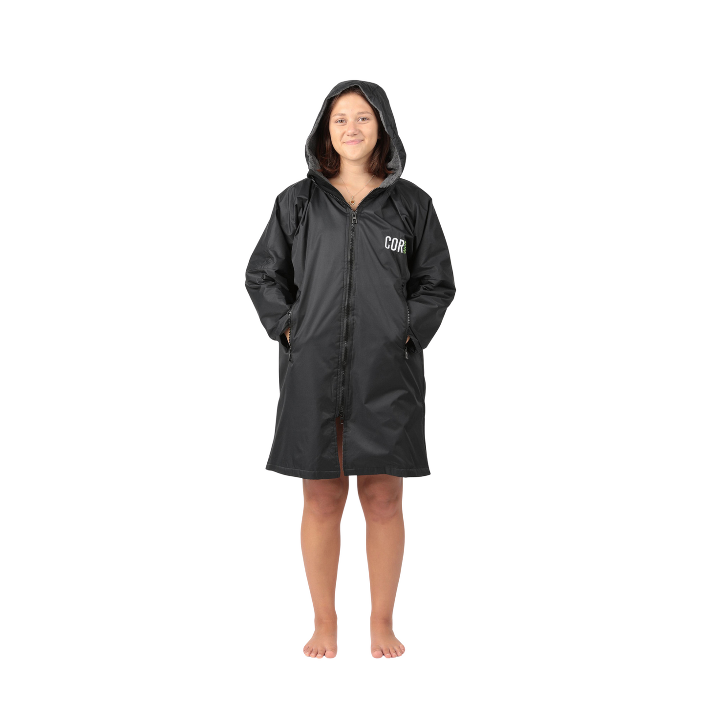 COR Surf Waterproof Swim Parka | XS-XL (Black)