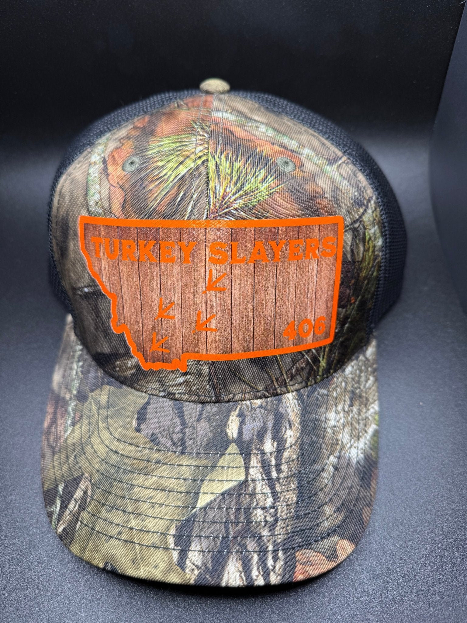 Swinging Snoods Turkey Calls Turkey Slayers 406 - Camo Hat (6 Panel) - Angler's Pro Tackle & Outdoors