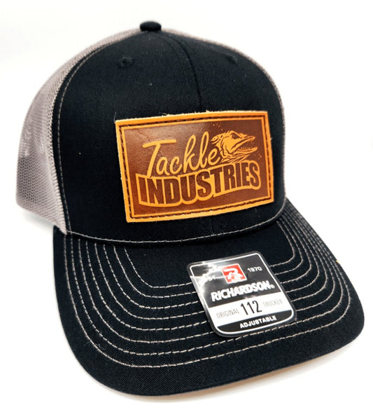 Tackle Industries Trucker Hat - Black Leather - Angler's Pro Tackle & Outdoors