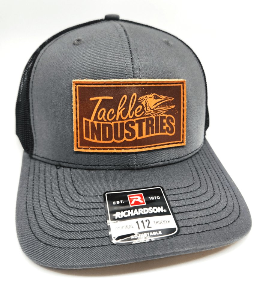 Tackle Industries Trucker Hat - Gray Leather - Angler's Pro Tackle & Outdoors