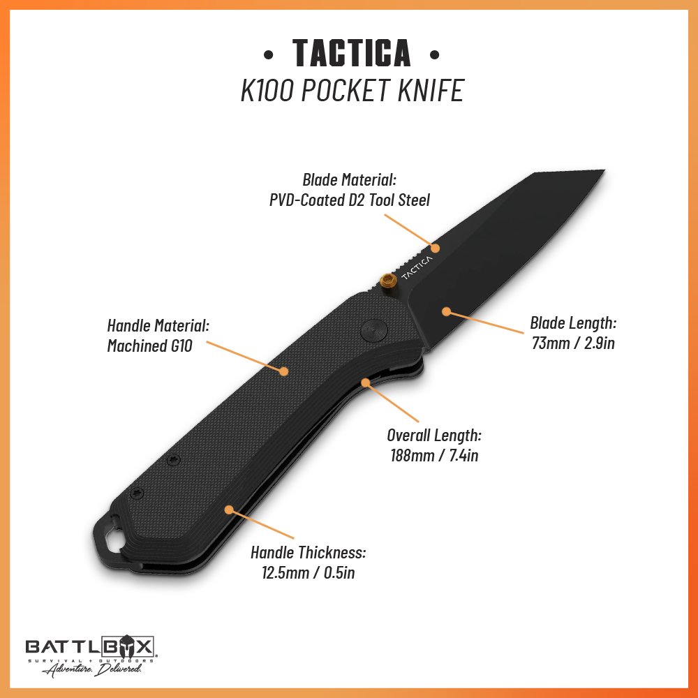 Tactica K100 Pocket Knife - Angler's Pro Tackle & Outdoors