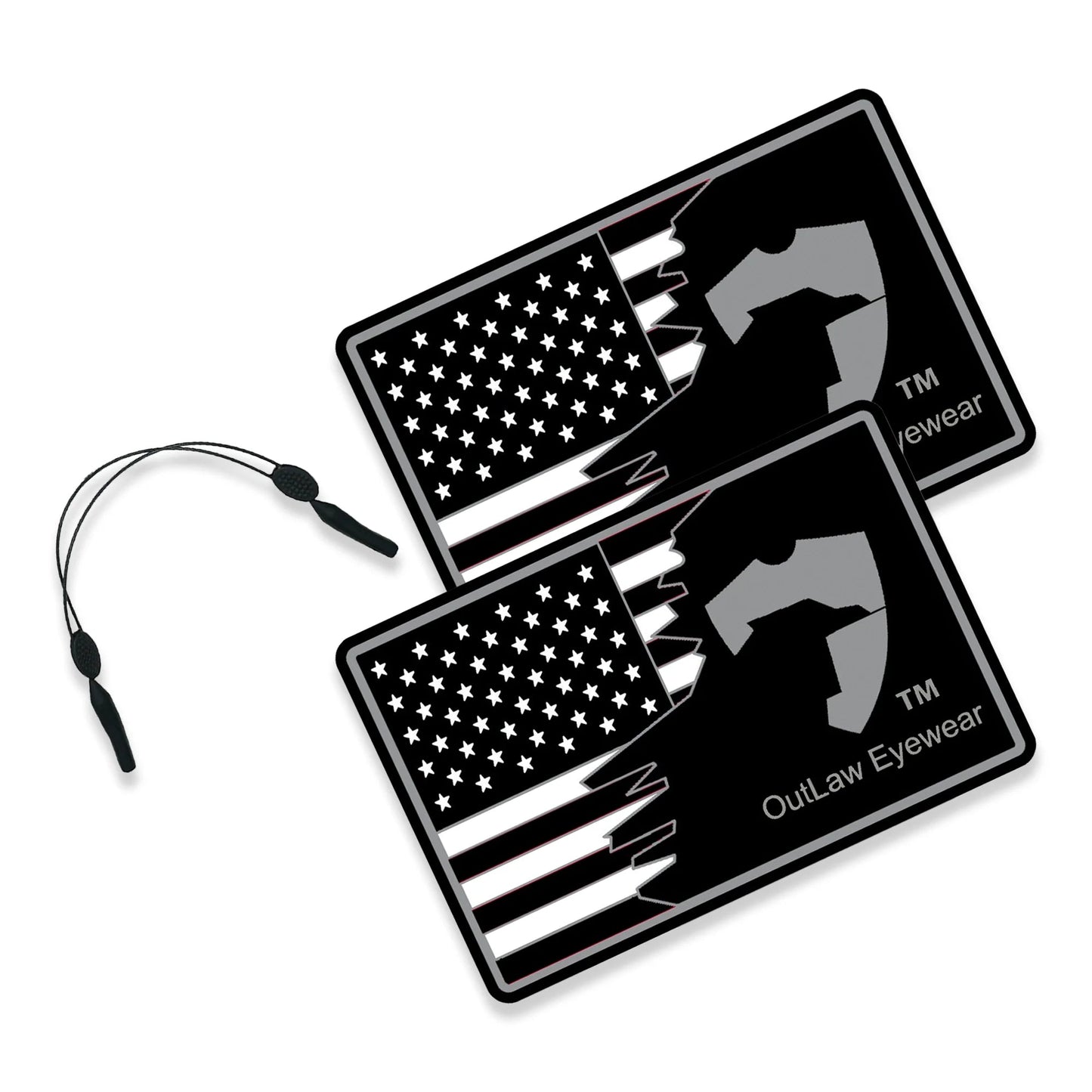 Tactical Glasses Retaining Cord & 2 Oversized Cleaning Cloths - Angler's Pro Tackle & Outdoors