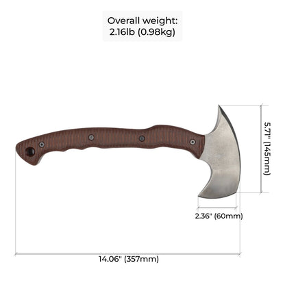 AncientSmithy Tactical tomahawk "Wendigo" with polymer composite handle