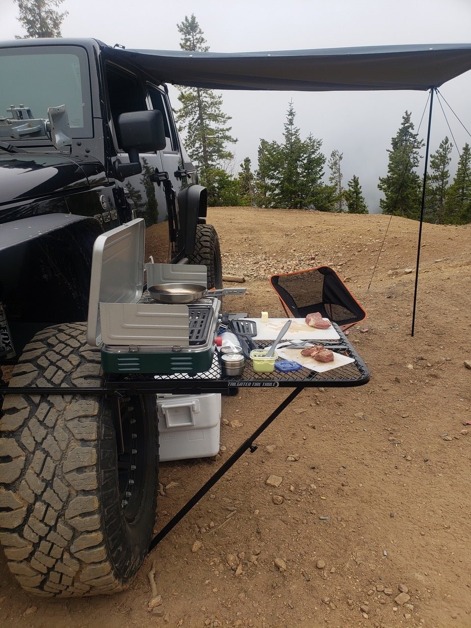 Tailgaters Tire Table Large Aluminum Camping Table - Angler's Pro Tackle & Outdoors