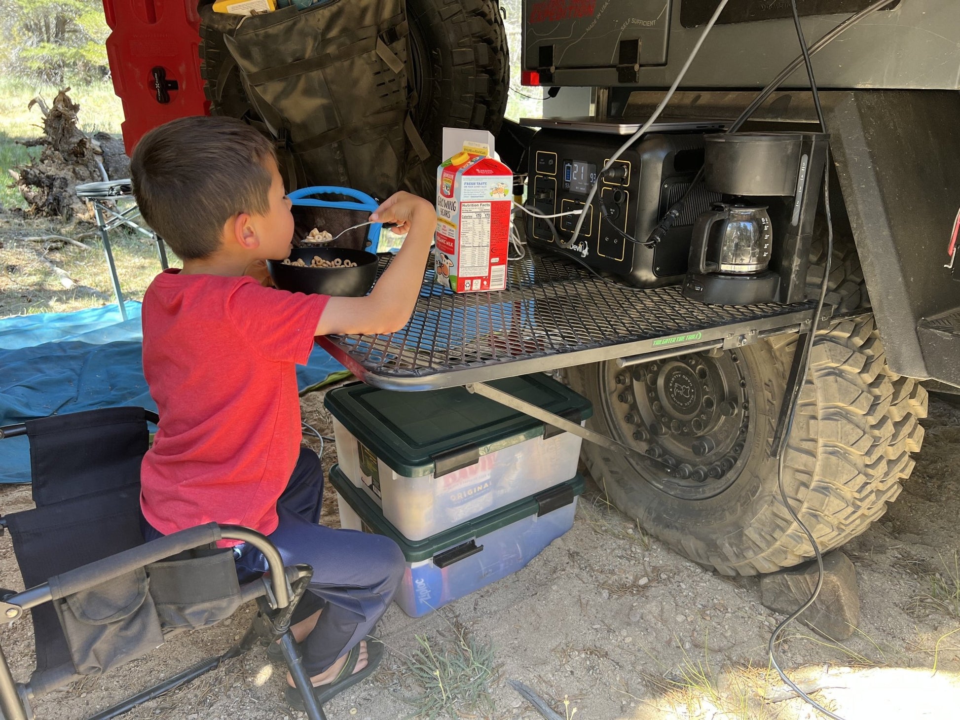 Tailgaters Tire Table Standard Aluminum Camping Table - Angler's Pro Tackle & Outdoors