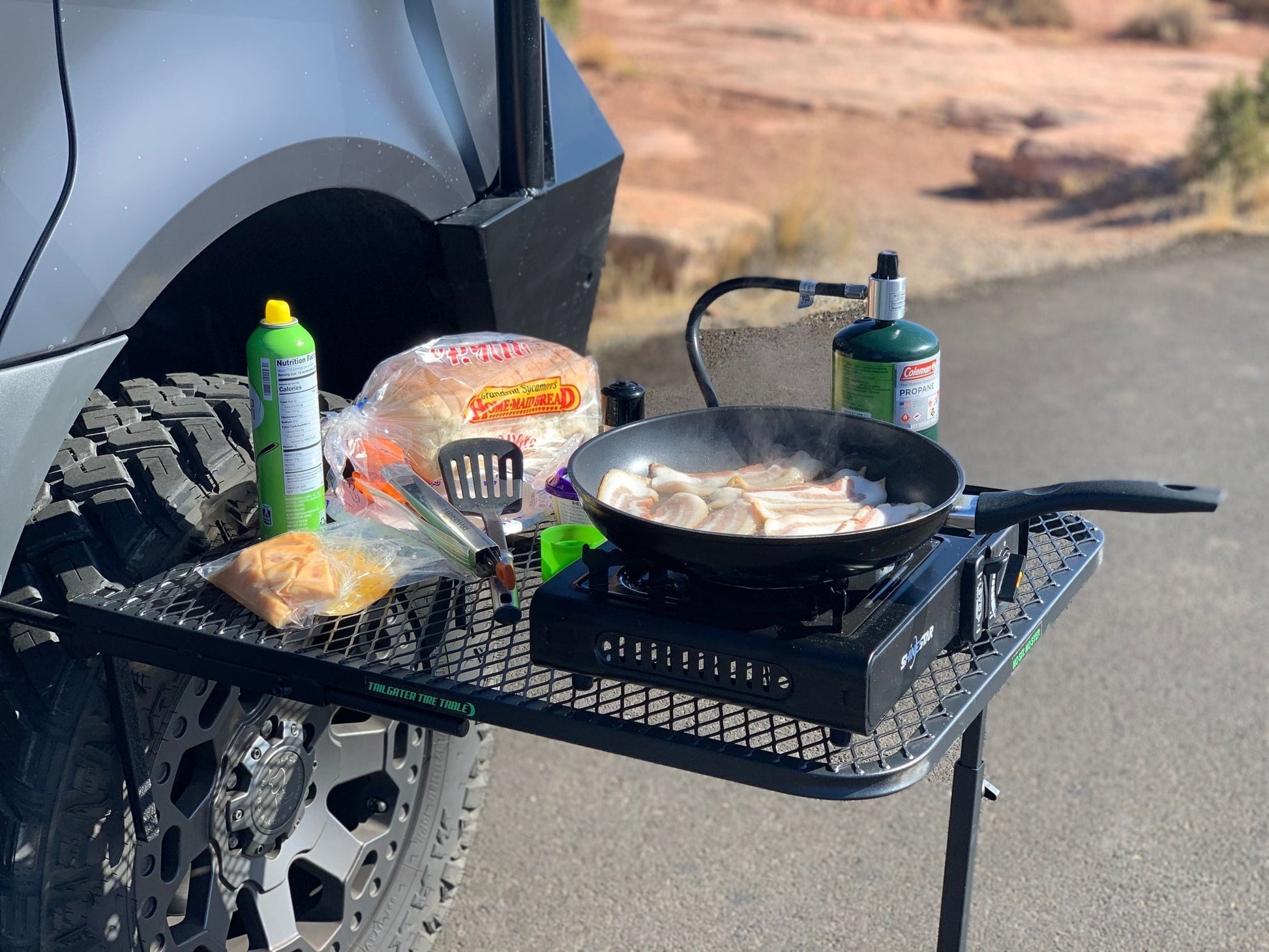 Tailgaters Tire Table Standard Aluminum Camping Table - Angler's Pro Tackle & Outdoors