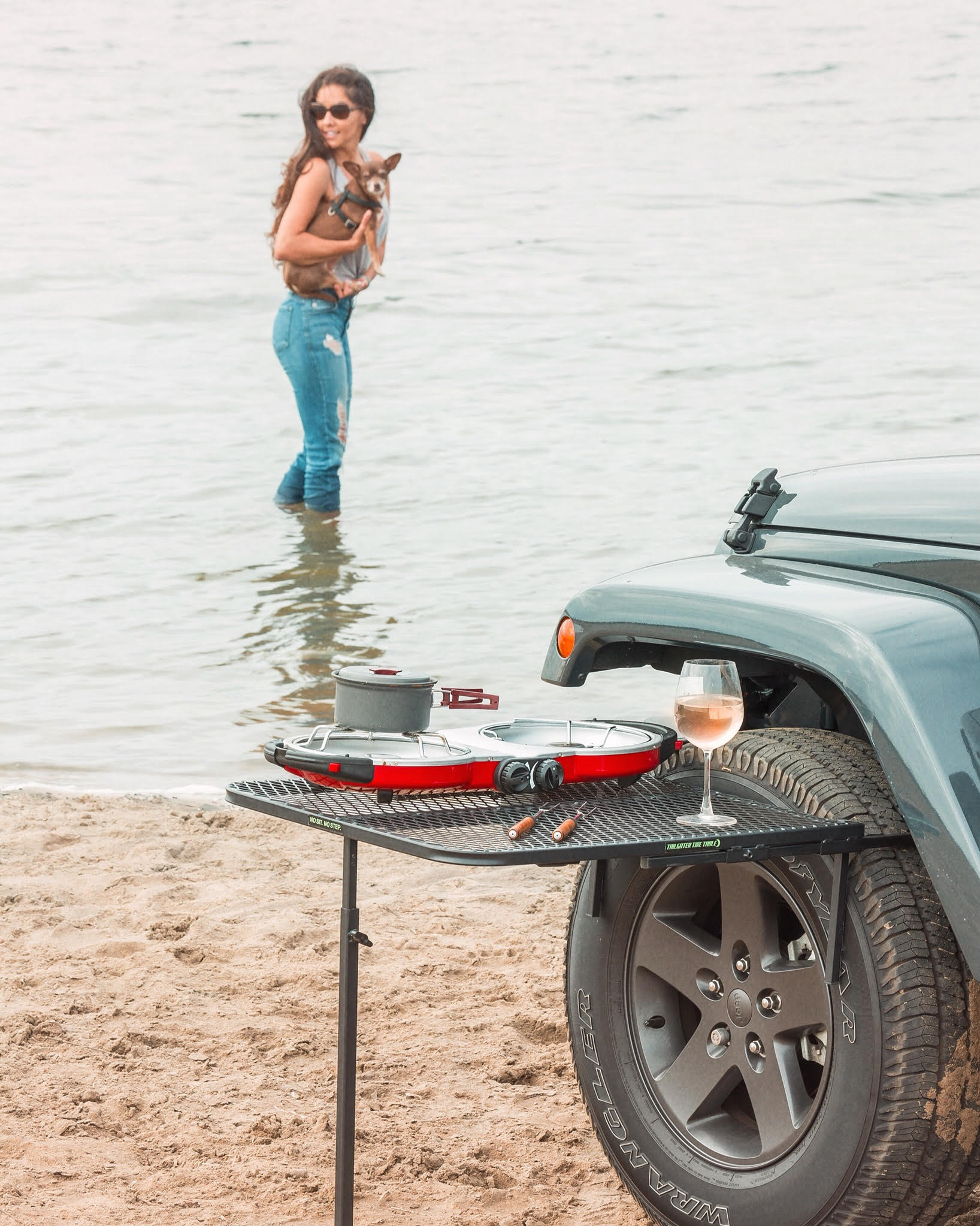 Tailgaters Tire Table Standard Steel Camping Table - Angler's Pro Tackle & Outdoors