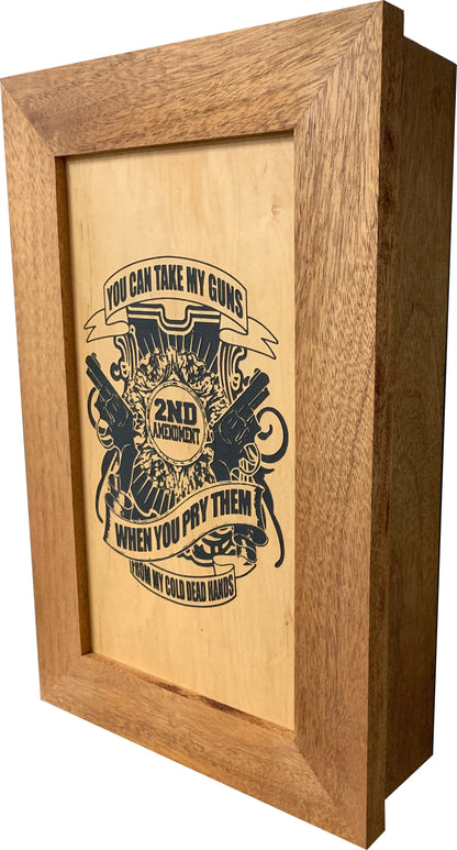 Bellewood Designs - 2nd Amendment Take My Guns Hidden Gun Storage Wall Decor