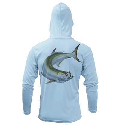 Tarpon Springs, FL Action Tarpon Long Sleeve UPF 50+ Dry - Fit Hoodie - Angler's Pro Tackle & Outdoors