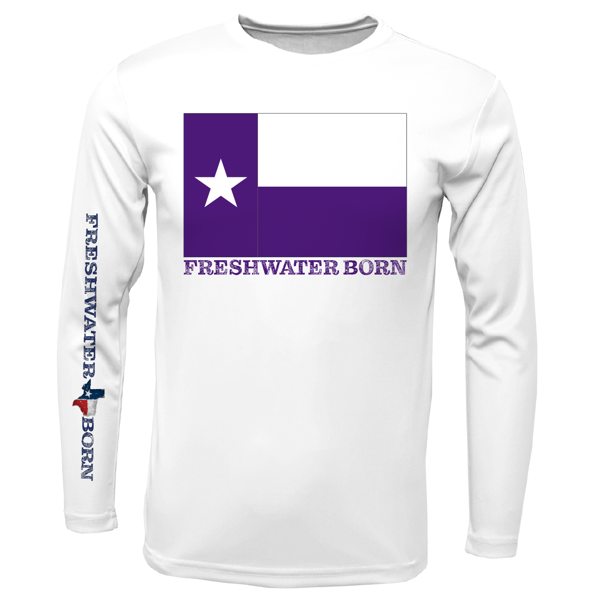 TCU Edition Freshwater Born Boy's Long Sleeve UPF 50+ Dry - Fit Shirt - Angler's Pro Tackle & Outdoors