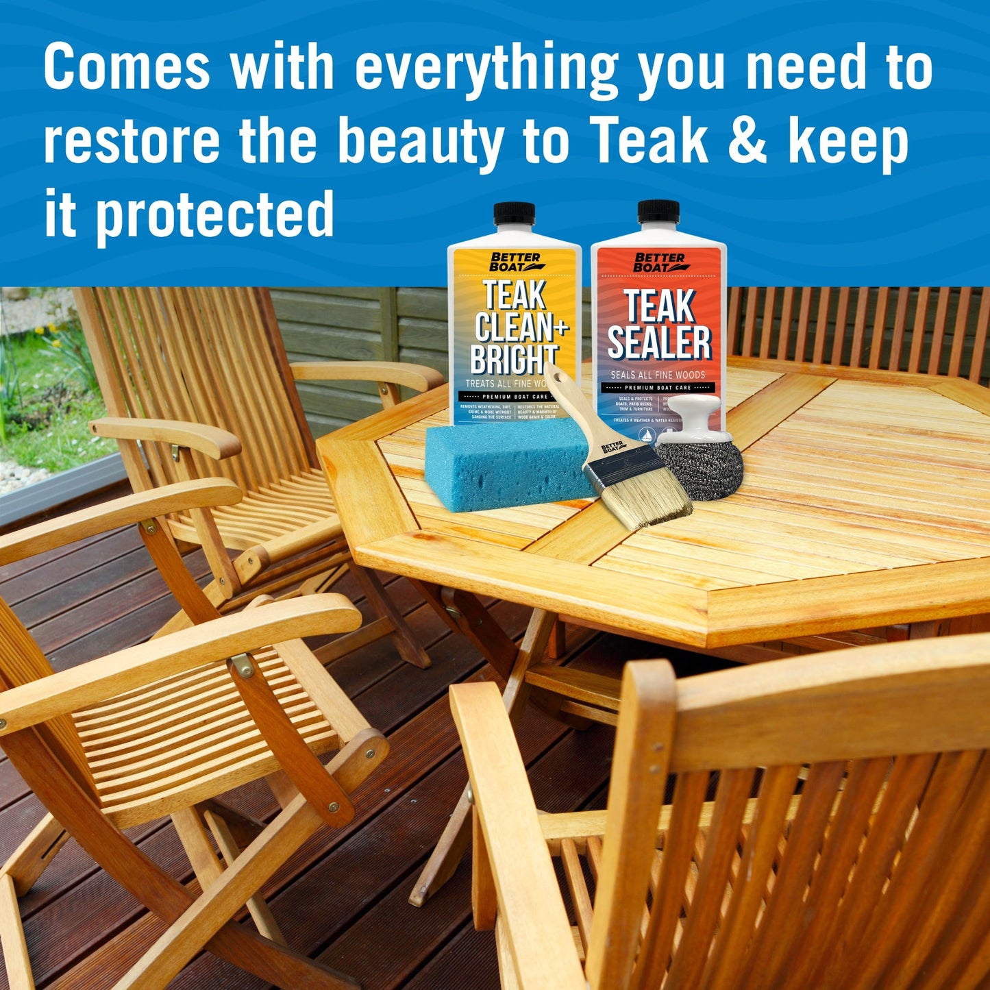 Better Boat - Teak Cleaner Brightening and Sealer Set