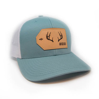 Hooked & Tagged  - Buck Antler Patch Hat
