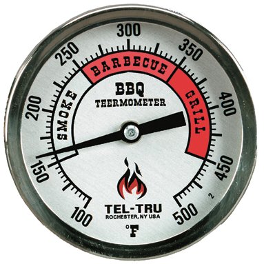 Tel - Tru BQ300 Thermometer, 3" aluminum dial, 4" stem - Angler's Pro Tackle & Outdoors