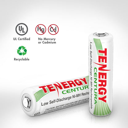 Tenergy AAA Centura NiMH Rechargeable Battery - 4 Pack - Angler's Pro Tackle & Outdoors
