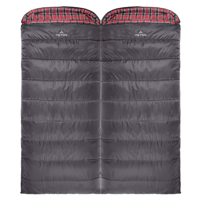 TETON Sports Celsius XXL 0 Degree Left Zipper Sleeping Bag for Camping, Gray - Angler's Pro Tackle & Outdoors