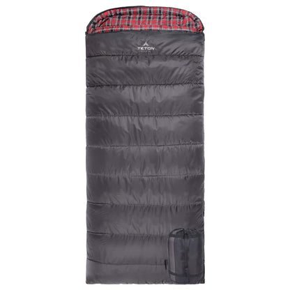 TETON Sports Celsius XXL 0 Degree Left Zipper Sleeping Bag for Camping, Gray - Angler's Pro Tackle & Outdoors