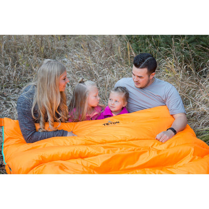 TETON Sports Mammoth 0 Degree Warm Sleeping Bags for Camping & Base Camp, Orange - Angler's Pro Tackle & Outdoors