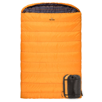 TETON Sports Mammoth 0 Degree Warm Sleeping Bags for Camping & Base Camp, Orange - Angler's Pro Tackle & Outdoors