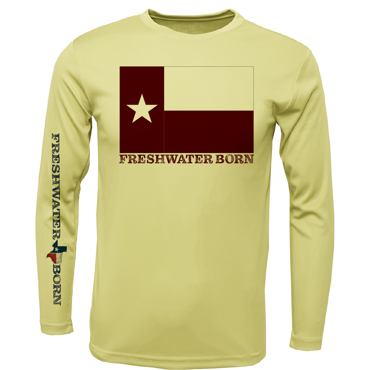 Texas A&M Edition Freshwater Born Boy's Long Sleeve UPF 50+ Dry - Fit Shirt - Angler's Pro Tackle & Outdoors