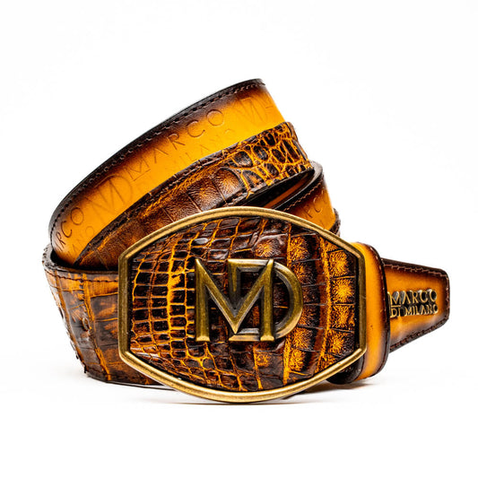 Marco Di Milano Texas Belt Mustard Brown