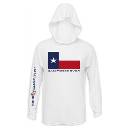 Texas Flag Boys Long Sleeve UPF 50+ Dry - Fit Hoody - Angler's Pro Tackle & Outdoors