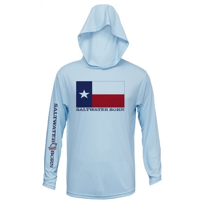 Texas Flag Boys Long Sleeve UPF 50+ Dry - Fit Hoody - Angler's Pro Tackle & Outdoors