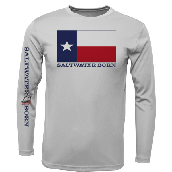 Texas Flag Boy's Long Sleeve UPF 50+ Dry - Fit Shirt - Angler's Pro Tackle & Outdoors