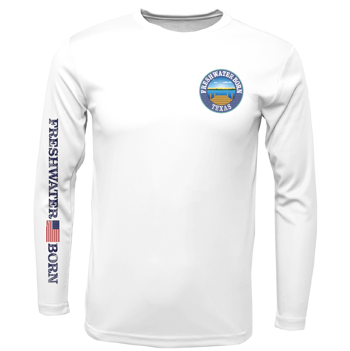 Texas Freshwater Born "All For Rum and Rum For All" Boy's Long Sleeve UPF 50+ Dry - Fit Shirt - Angler's Pro Tackle & Outdoors