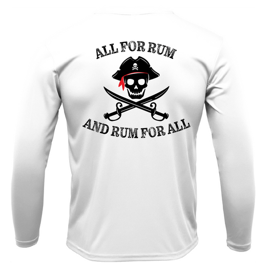 Texas Freshwater Born "All For Rum and Rum For All" Men's Long Sleeve UPF 50+ Dry - Fit Shirt - Angler's Pro Tackle & Outdoors