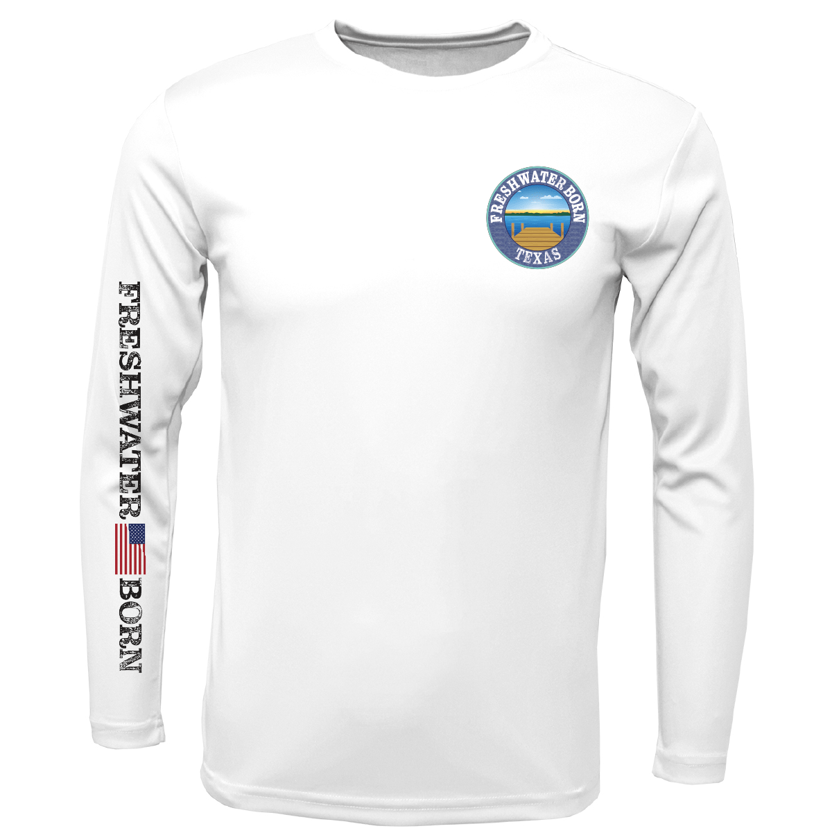 Texas Freshwater Born "Surrender The Booty" Boy's Long Sleeve UPF 50+ Dry - Fit Shirt - Angler's Pro Tackle & Outdoors