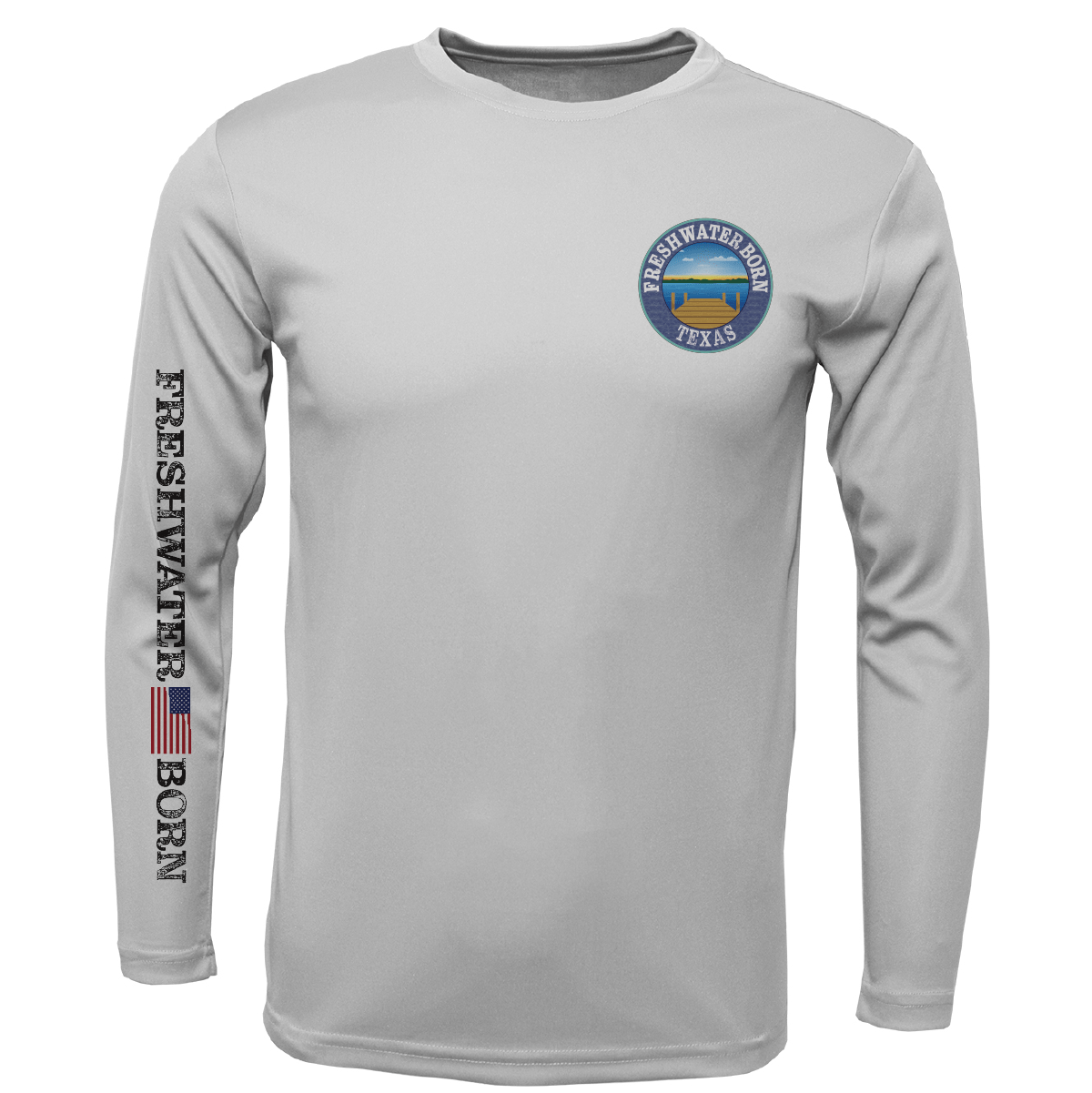 Texas Freshwater Born "Surrender The Booty" Boy's Long Sleeve UPF 50+ Dry - Fit Shirt - Angler's Pro Tackle & Outdoors