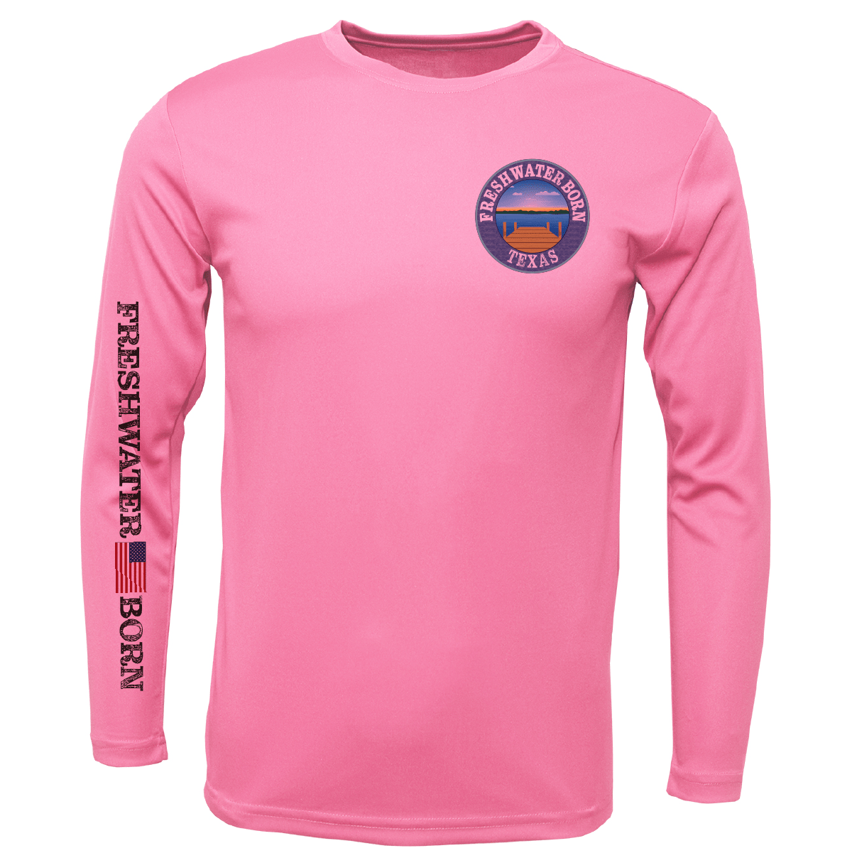 Texas Freshwater Born "Surrender The Booty" Girl's Long Sleeve UPF 50+ Dry - Fit Shirt - Angler's Pro Tackle & Outdoors