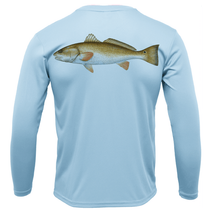 Texas Redfish Long Sleeve UPF 50+ Dry - Fit Shirt - Angler's Pro Tackle & Outdoors