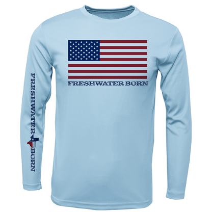 Texas USA Freshwater Born Boy's Long Sleeve UPF 50+ Dry - Fit Shirt - Angler's Pro Tackle & Outdoors